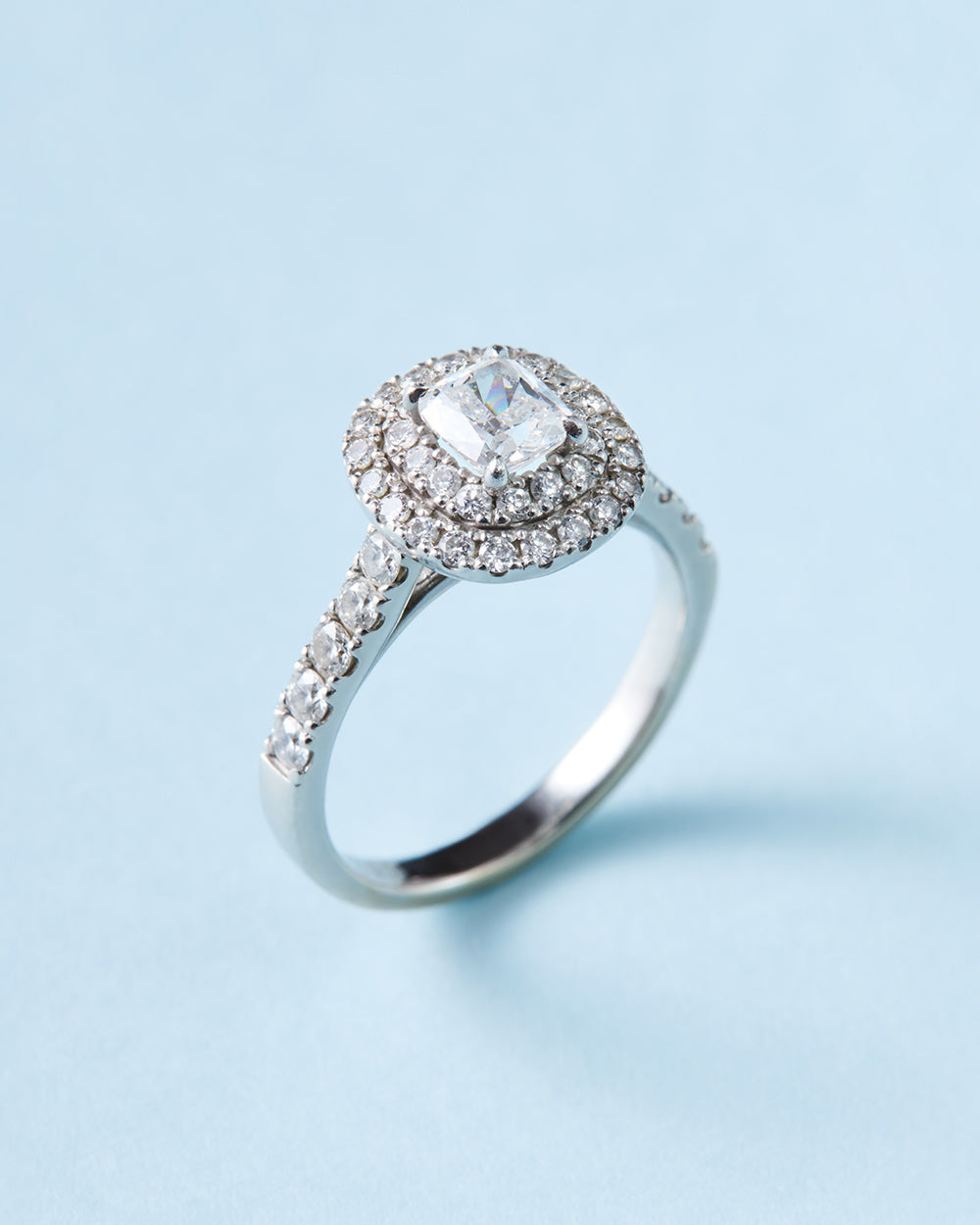 MAGNOLIA CUSHION CUT PAVE RING - 写真2枚目