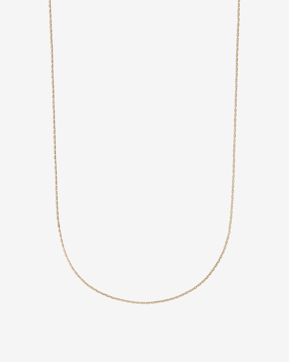 MIRROR CUT CHAIN NECKLACE 45CM - 写真1枚目