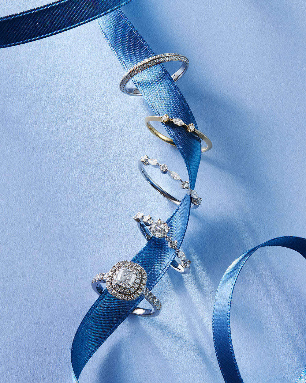MAGNOLIA ETERNAL MARQUISE DIAMOND LINE RING - 写真2枚目