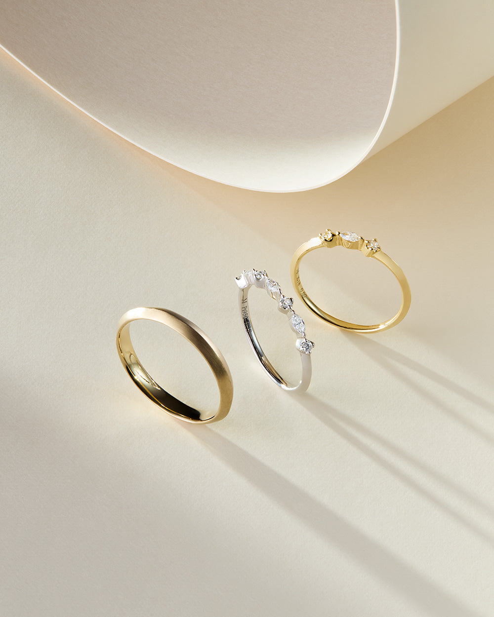 MAGNOLIA ETERNAL MARQUISE DIAMOND LINE RING - 写真3枚目