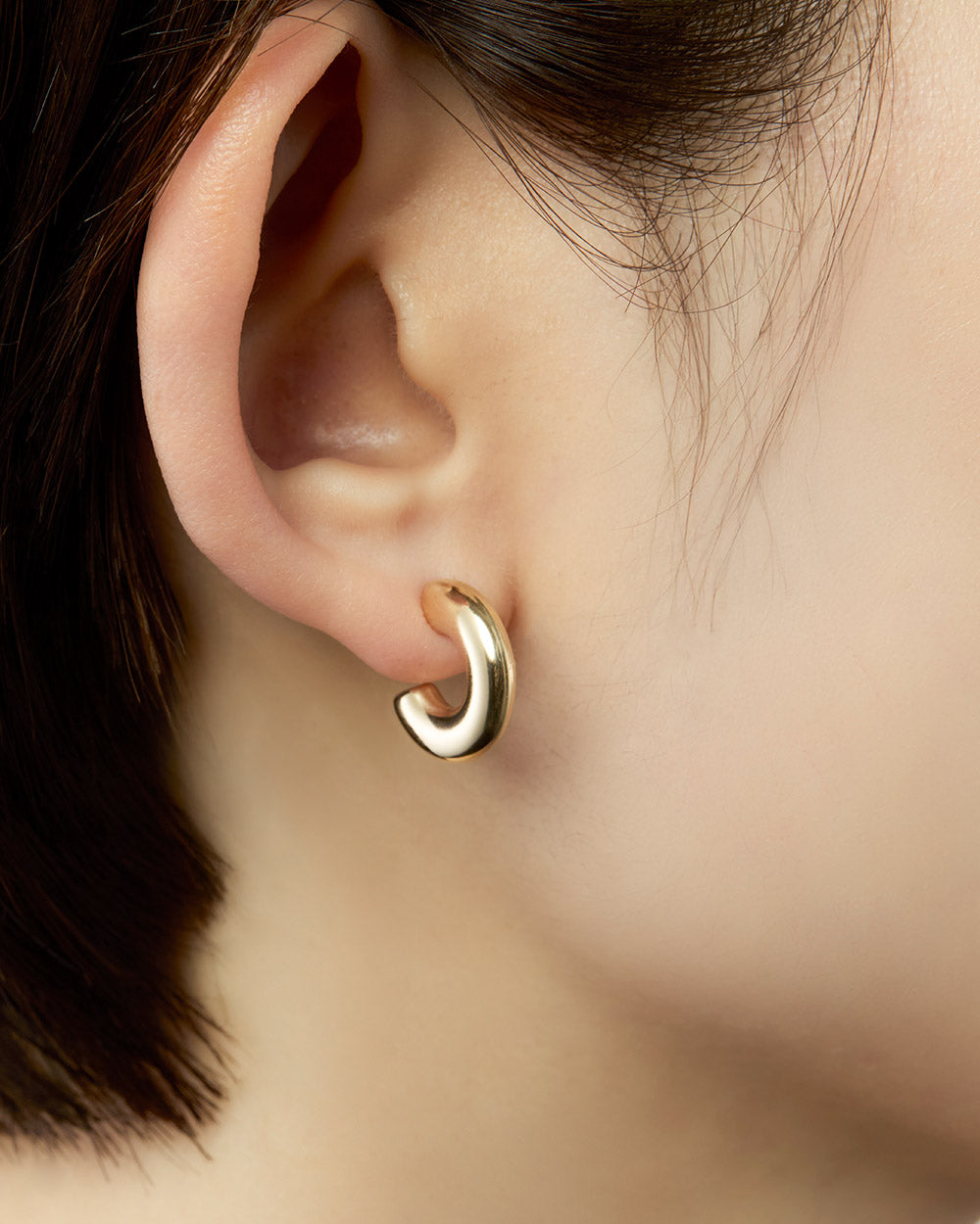BOLD GOLD HOOP PIERCE　 - 写真2枚目