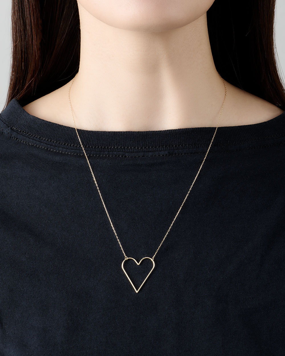 HEART OUTLINE NECKLACE　受注生産 - 写真2枚目