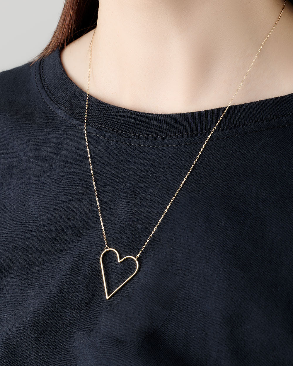 HEART OUTLINE NECKLACE　受注生産 - 写真3枚目