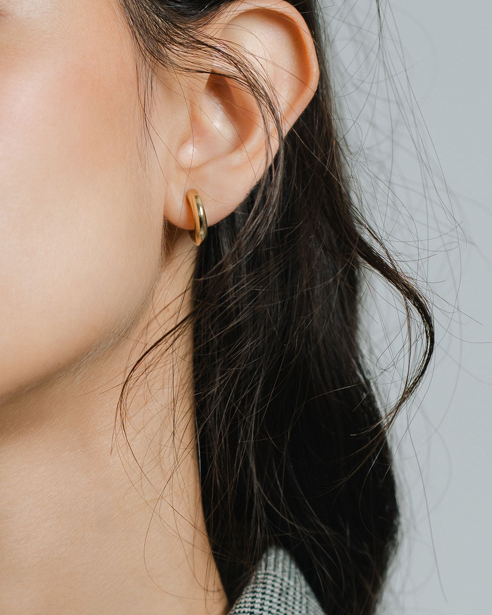 BOLD GOLD HOOP PIERCE　 - 写真5枚目