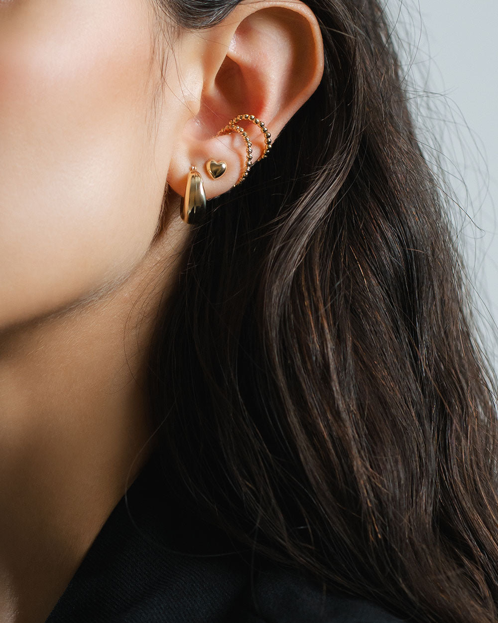 BOLD GOLD HEART PIERCE　 - 写真5枚目