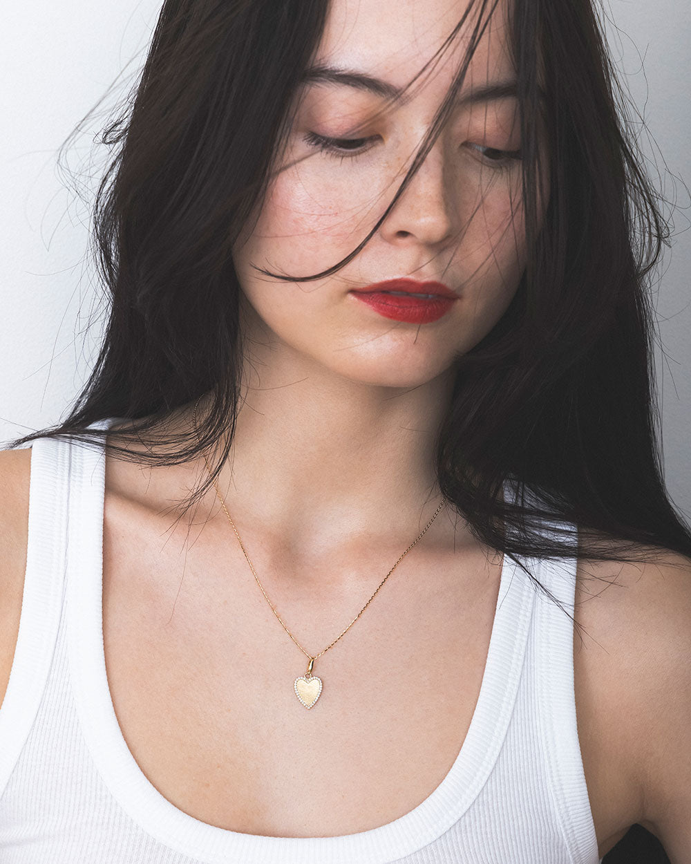 MIRROR CUT CHAIN NECKLACE 45CM　受注生産 - 写真3枚目