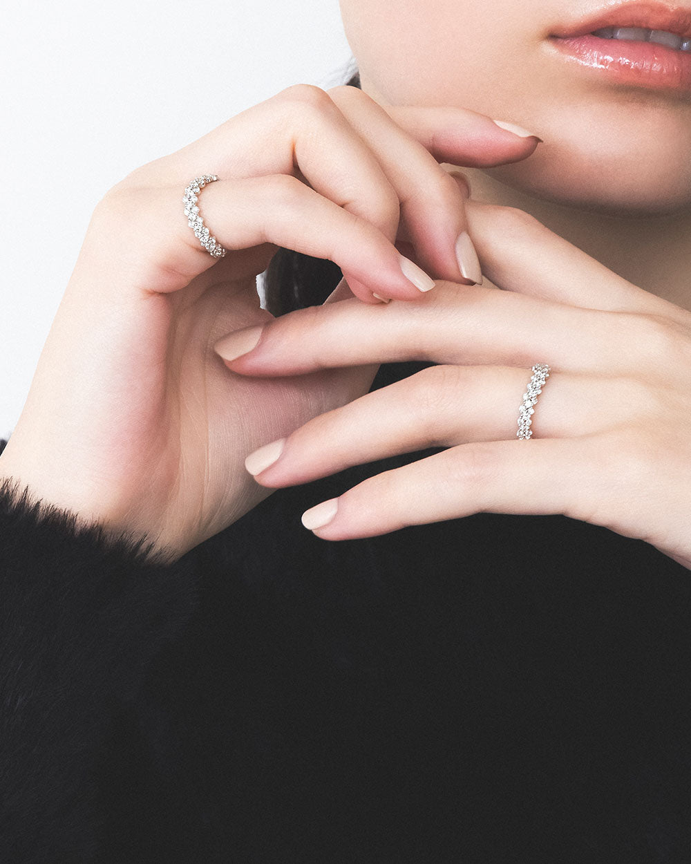 DIAMOND PAVE FULL ETERNITY RING　受注生産 - 写真9枚目