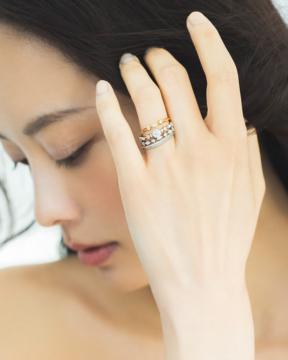 MAGNOLIA ETERNAL PAVÉ BAND RING - 写真4枚目