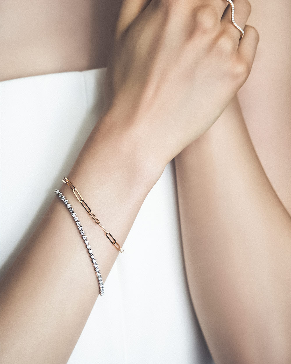 MAGNOLIA TENNIS BRACELET　受注生産 - 写真3枚目