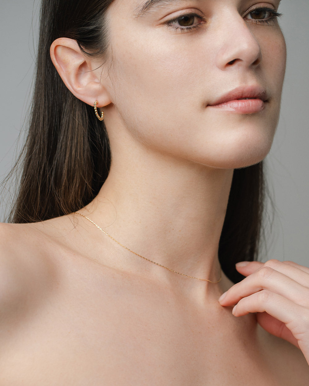 MIRROR CUT SKIN CHAIN NECKLACE 受注生産 - 写真4枚目